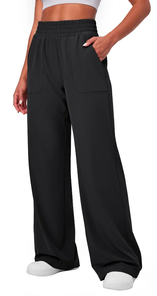 Ewedoos Lightweight Wide Leg Travel Pants