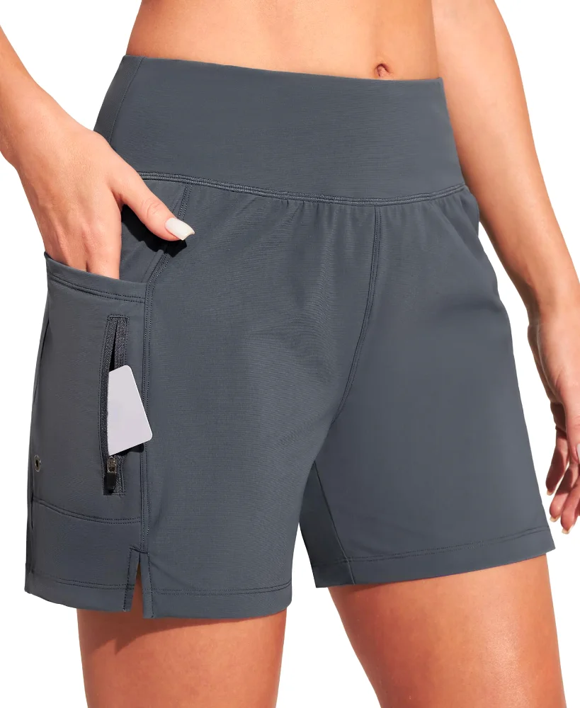 Ewedoos Swim Shorts with Pockets, 5 Inch