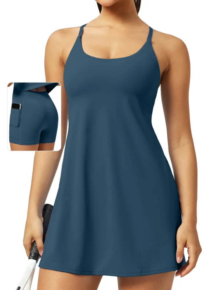 Ewedoos Easy Peezy Tennis Dress, U-Neck