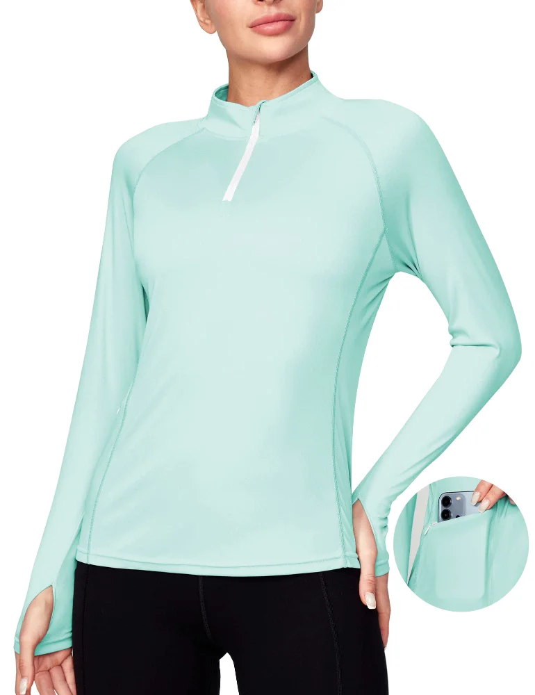 Ewedoos Rash Guard with Pockets, UPF 50+