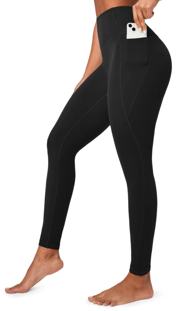Ewedoos Compression Leggings with Pockets, No Front Seam